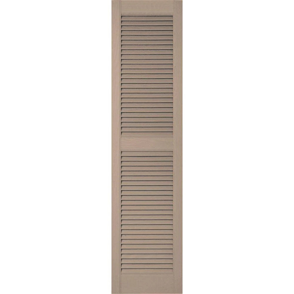 18 inchw x 40 inchh Vinyl Open Louver Shutters Q256