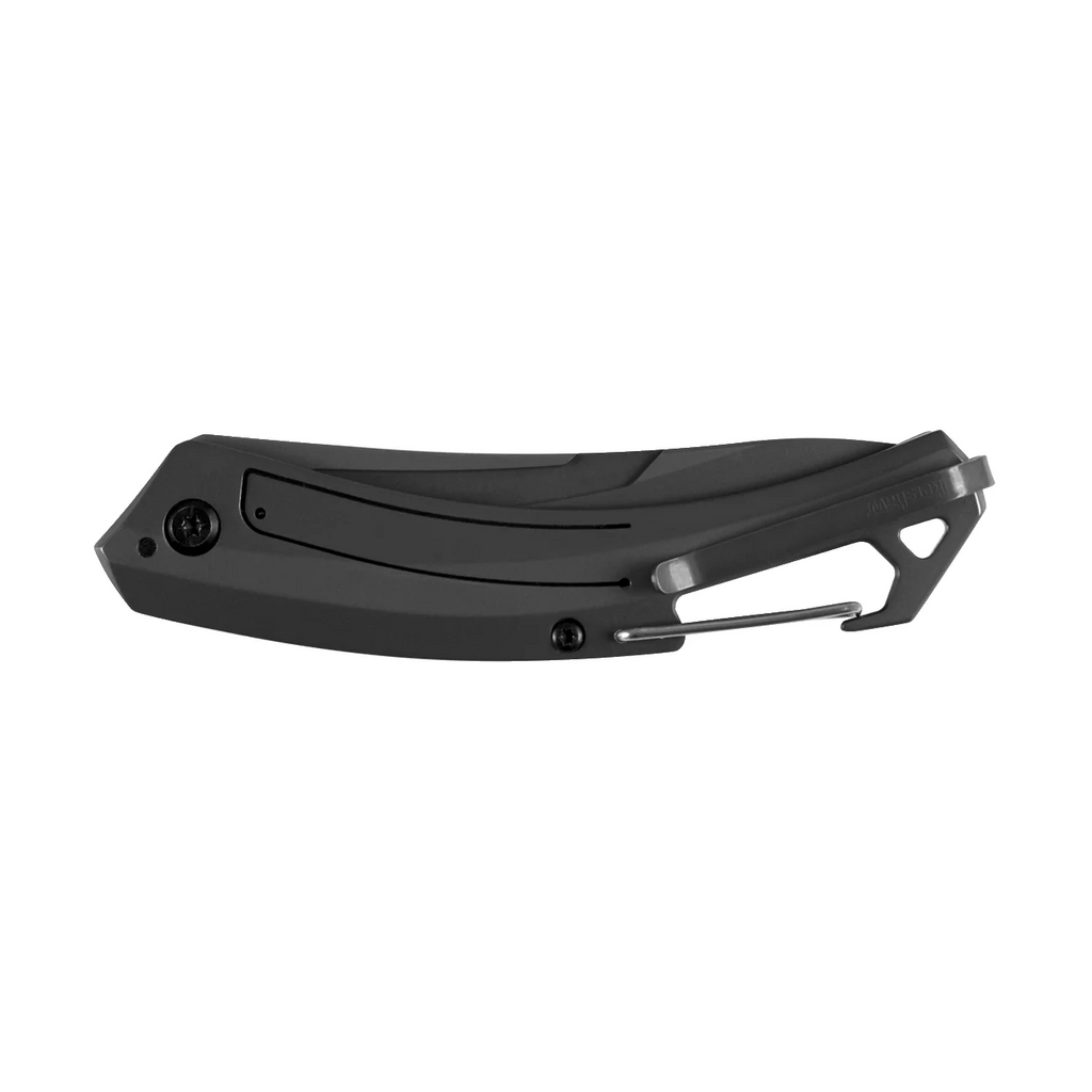 Black Lightweight 3 inch Blade Manual Knife with Carbon Fiber Overlay K847