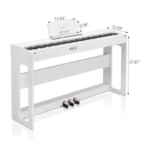 Black 88-Key Weighted Hammer Action Digital Piano O2200