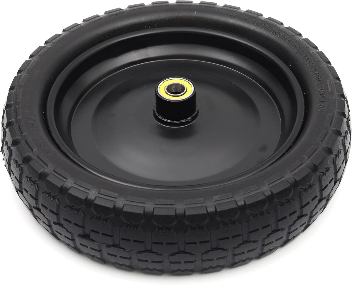 13" Solid Polyurethane Flat-Free Tire and Wheel Assemblies (4-Pack) M385