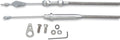 Polished Kickdown Cable for Ford C-4 Transmission A9918