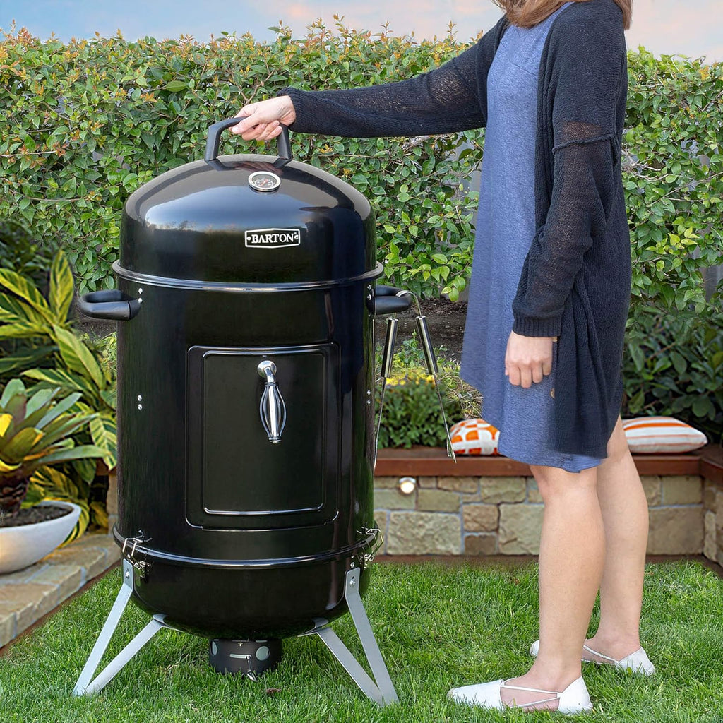 Charcoal Smoker Grill with Temperature Gauge M40856