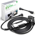 16A Portable EV Charger with NEMA 6-20P Adapter, 100V-240V, SAE J1772 Plug 8m H93826