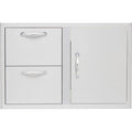 32-Inch Stainless Steel Double Drawer Combo W117021