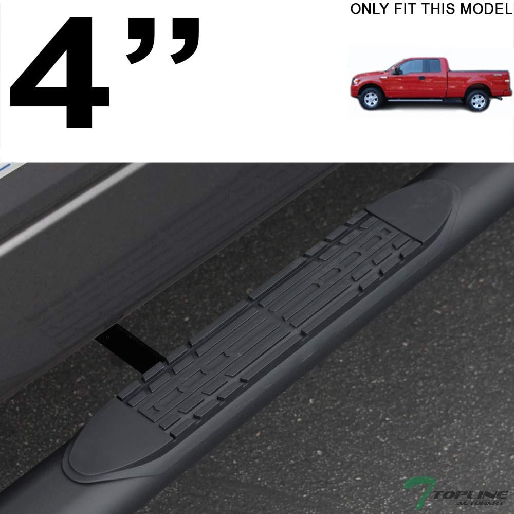 Oval Matte Black Side Step Nerf Bars Running Boards R29863