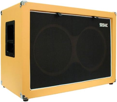 12 GUITAR SPEAKER CABINET EMPTY 7 Ply Birch 2x12 Speakerless Cab Orange Tolex Black Cloth Grill E737080