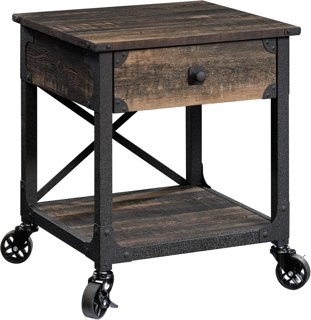 Steel River Side Table, Carbon Oak Finish T337764