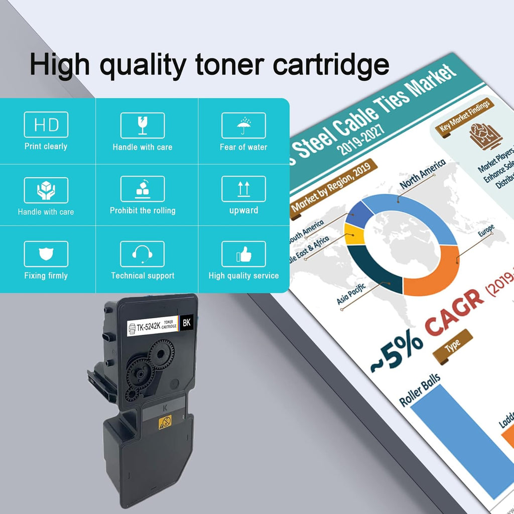 Compatible Black Toner Cartridge for Kyocera ECOSYS P5026cdn P5026cdw M5526cdn M5526cdw Printer X452549