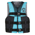 Aqua & Black Teen Nylon Life Jacket L968