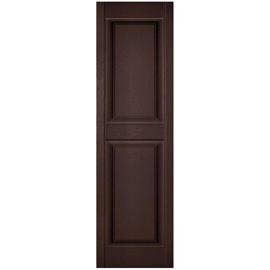 12 inch x 36 inch Vinyl Raised Panel Shutters W98854