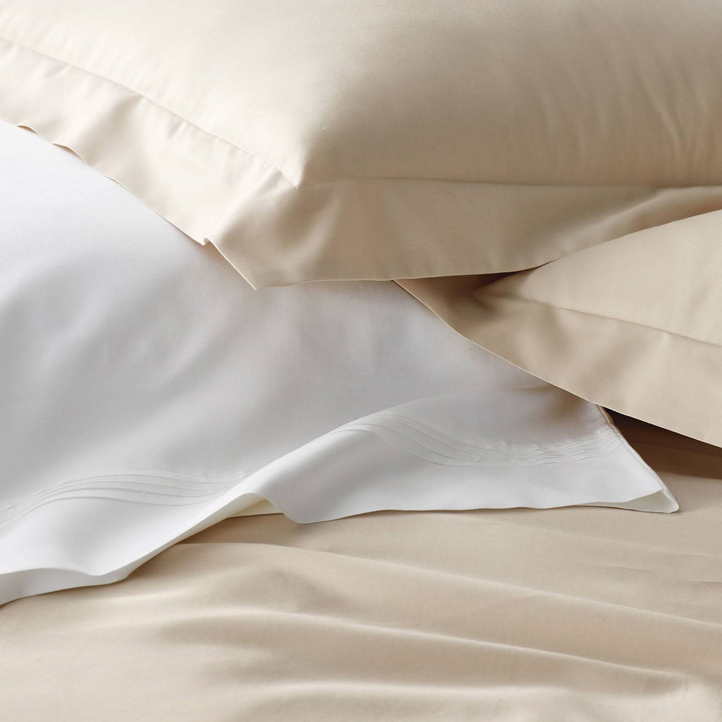 Pale Yellow Solid Egyptian Cotton Sateen Euro Sham A842718