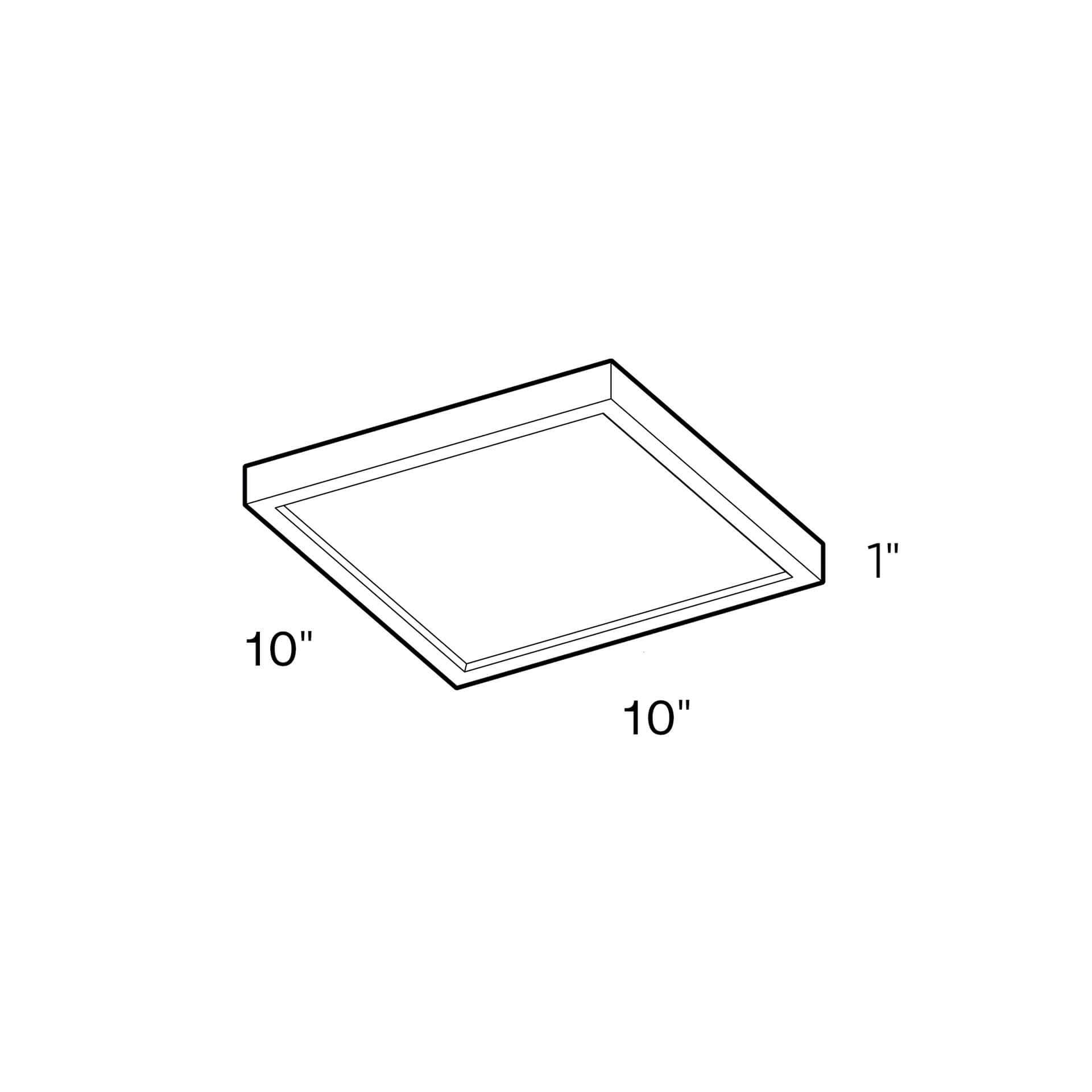10 inch Satin Nickel LED Flushmount X47620