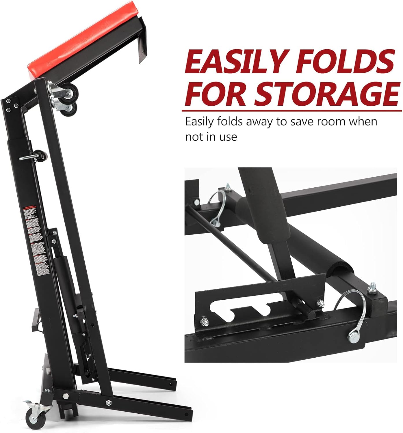 Adjustable Height Foldable Shop Mechanic Creeper Workstation T507