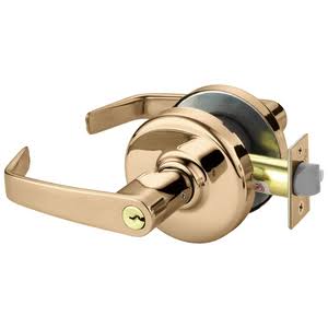 Bright Bronze Cylindrical Lock Y100