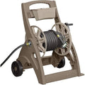 Brown & Taupe Aluminum Hose Reel Cart L198