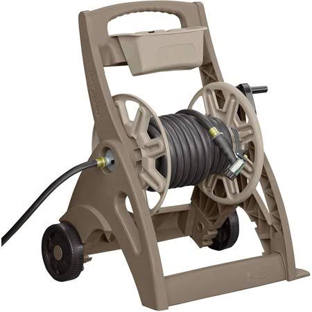 Brown & Taupe Aluminum Hose Reel Cart L198
