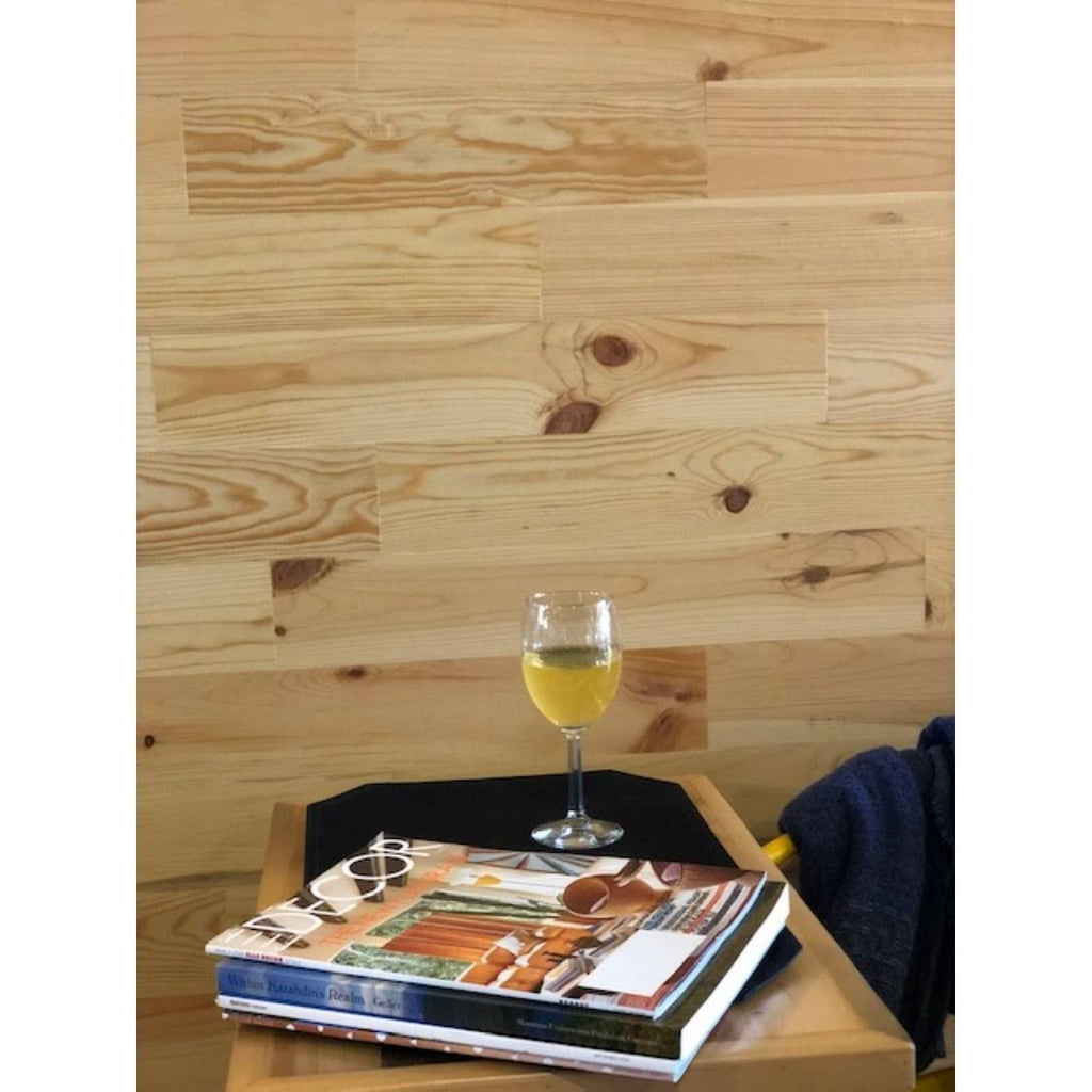 Pine Wooden Wall Planks, Peel and Stick, 20 Sq. ft, Sandstone P3758