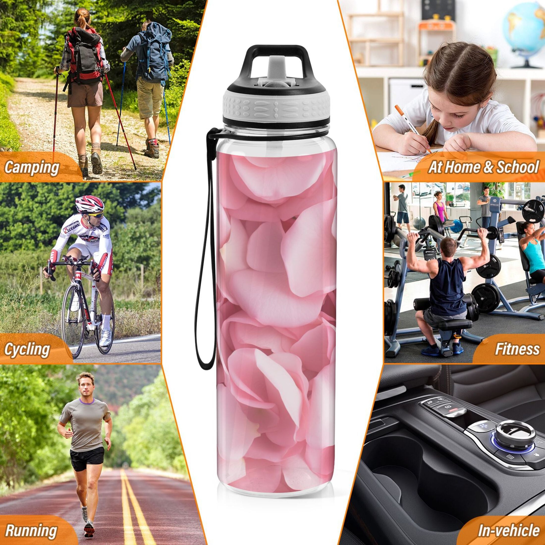 32oz Tritan Water Bottle with Straw U520