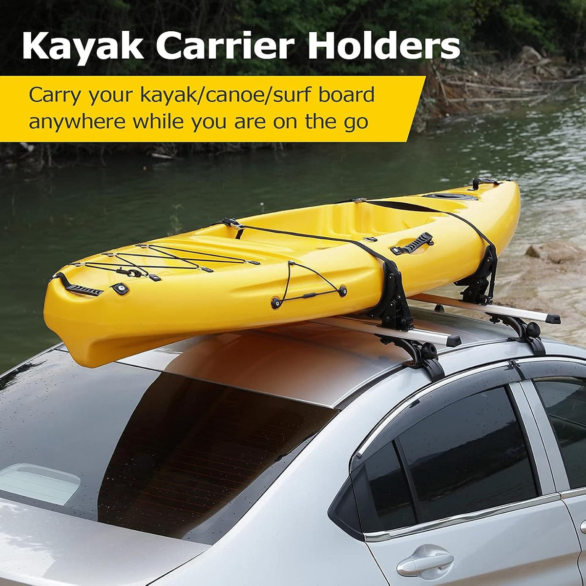 Kayak Roof Racks Universal Saddles Carrier Mount Pack of 2 A936545