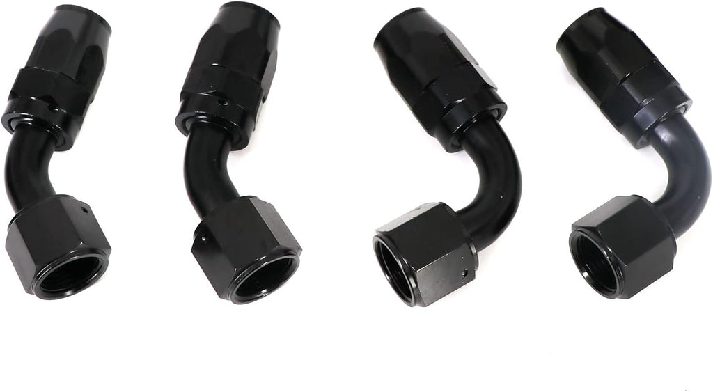 6AN 20Ft Braided Nylon Stainless Steel Fuel Line Hose Fitting Kit 10pcs B655736