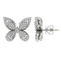 Sterling Silver Diamond Stud Earrings (3/8 cttw, I-J Color, I2-I3 Clarity) T72208