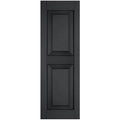 Black Raised Panel Shutters Pair R80069