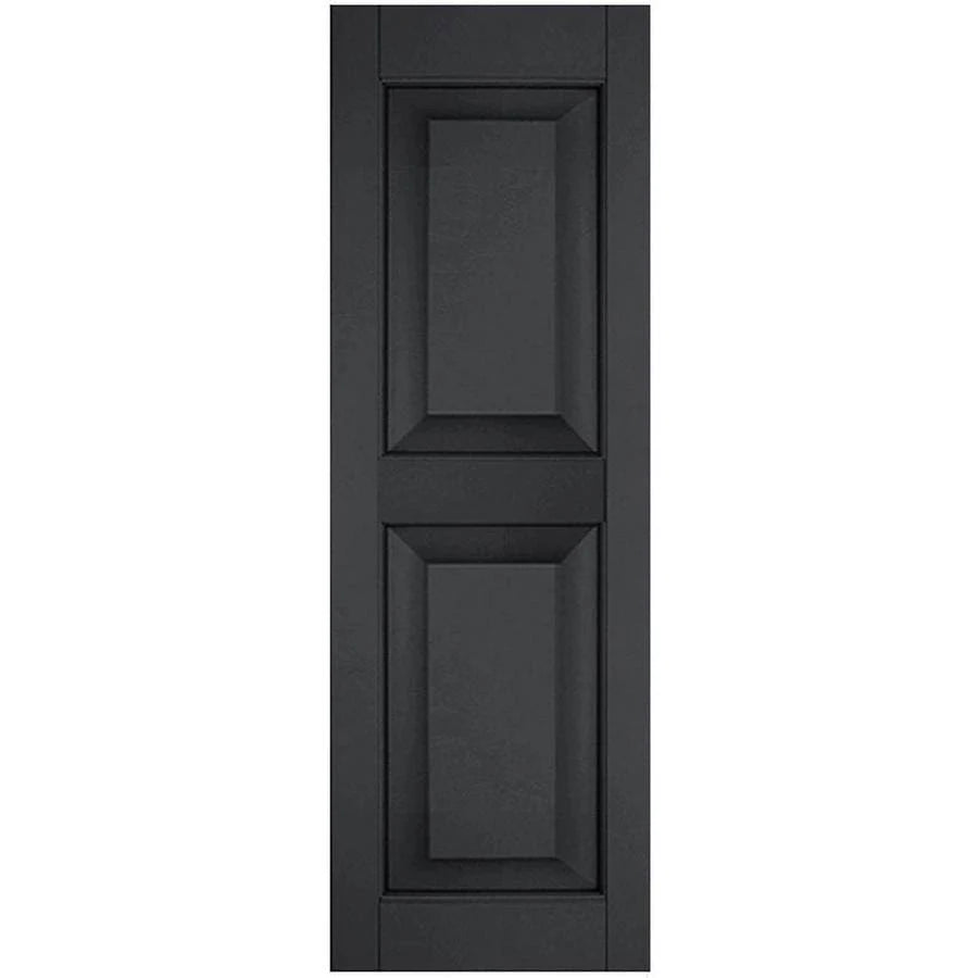 Black Raised Panel Shutters Pair R80069