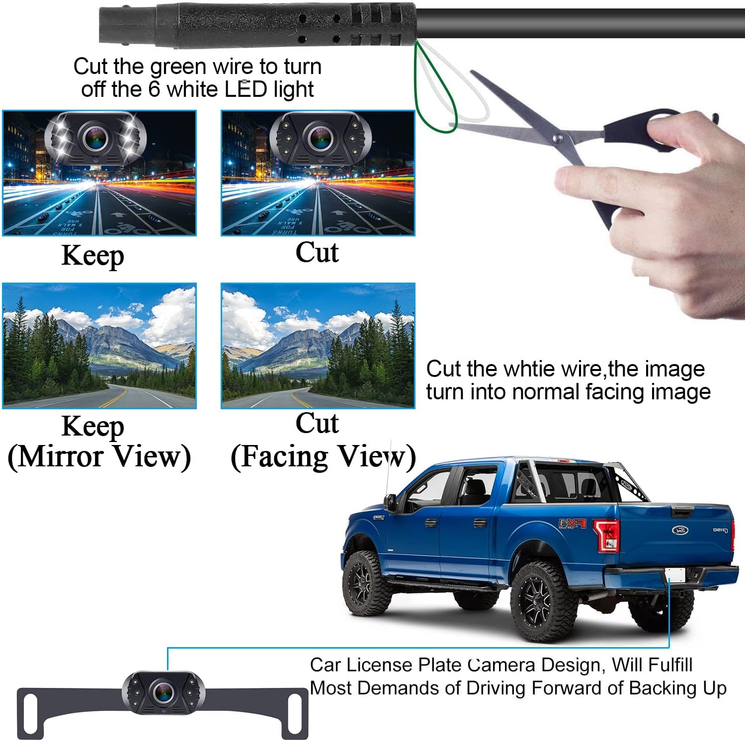 5 Inch HD 1080P Backup Camera Kit with Monitor E320