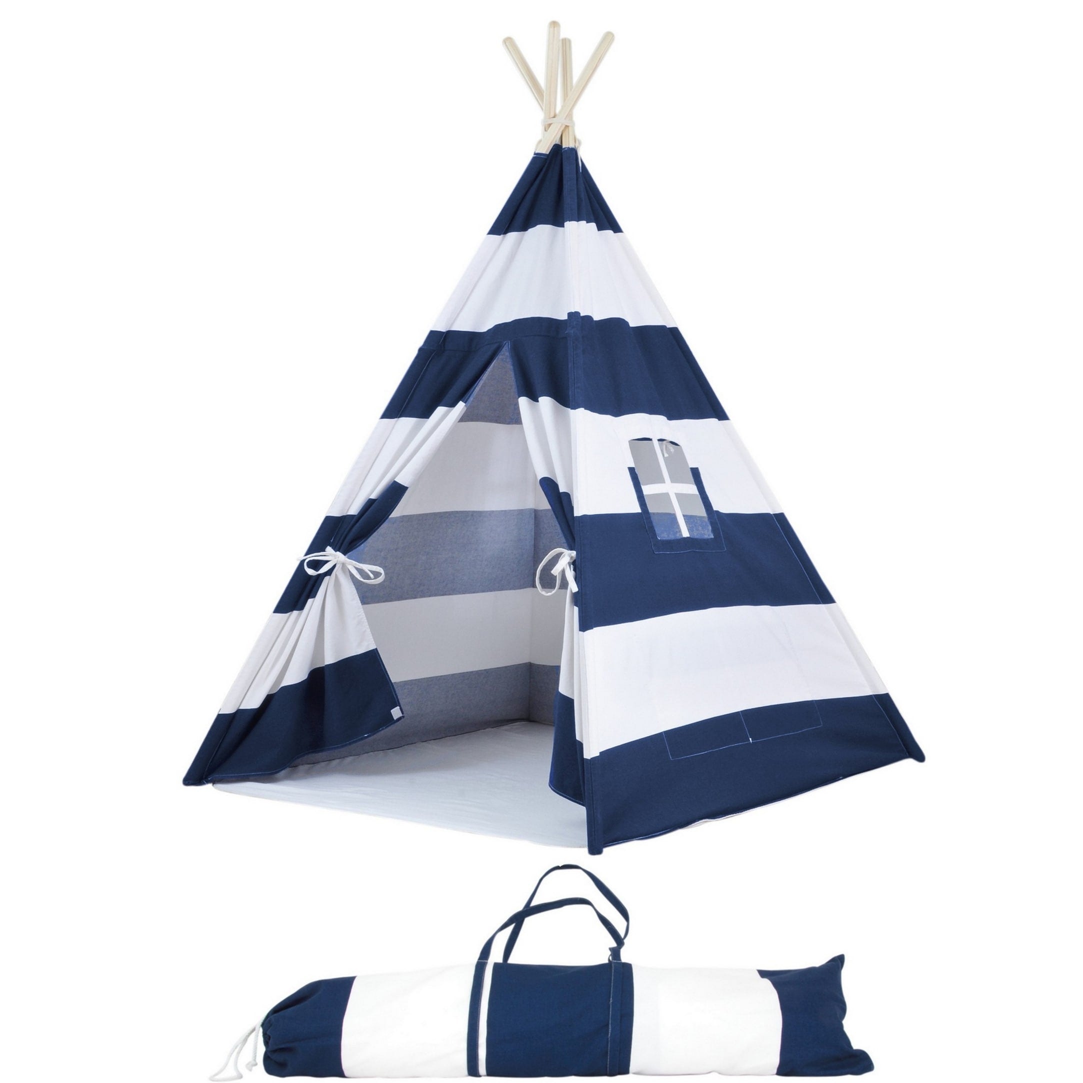Natural Cotton Canvas Teepee Tent for Kids G5137