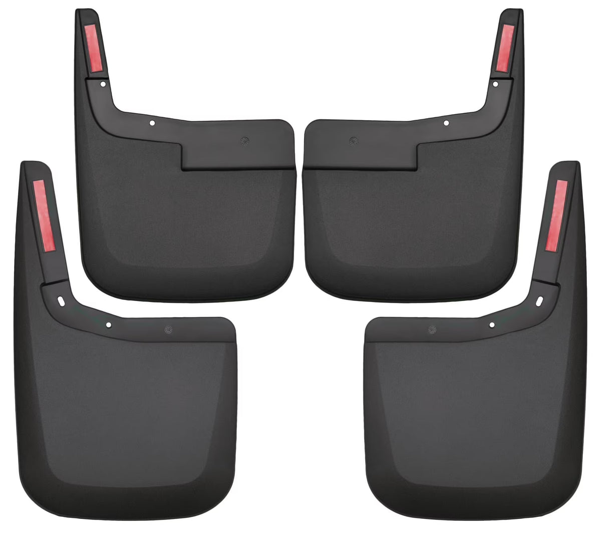 Black Front and Rear Mud Guards O9607