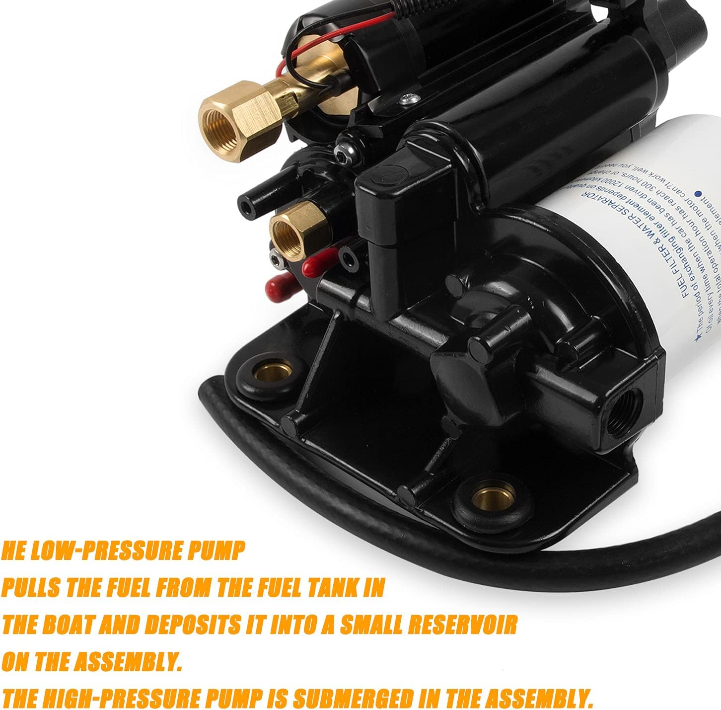 Electric Fuel Pump Assembly Compatible with Volvo Penta 4.3GXI 5.0GXI 5.7GI Replace 21608511 21545138 A318