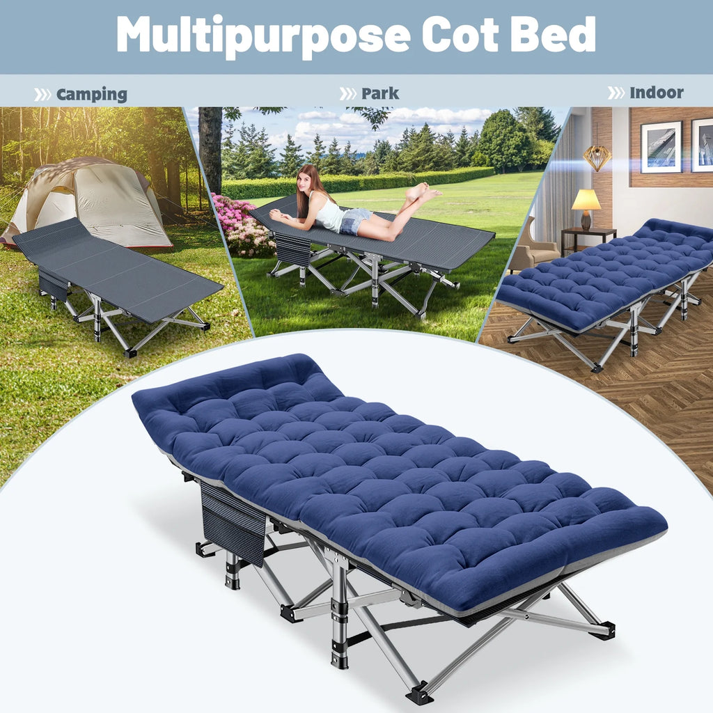 Folding Bed Cot with Carry Bag & Mattress X520