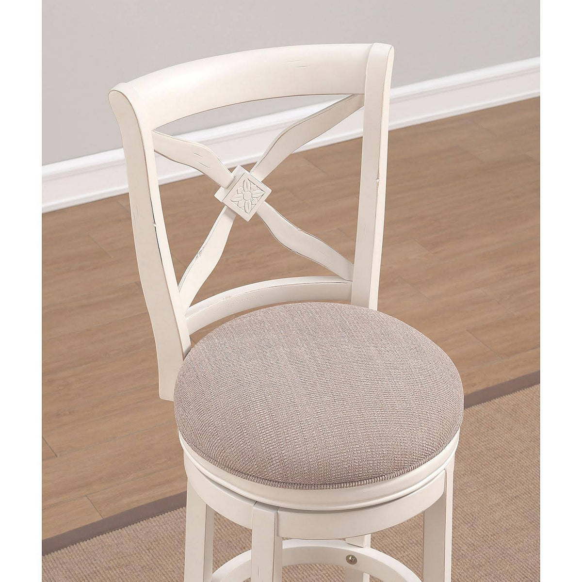 White Swivel Counter Stool U82840