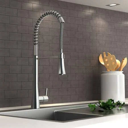 Brushed Nickel Single Handle Kitchen Faucet I724