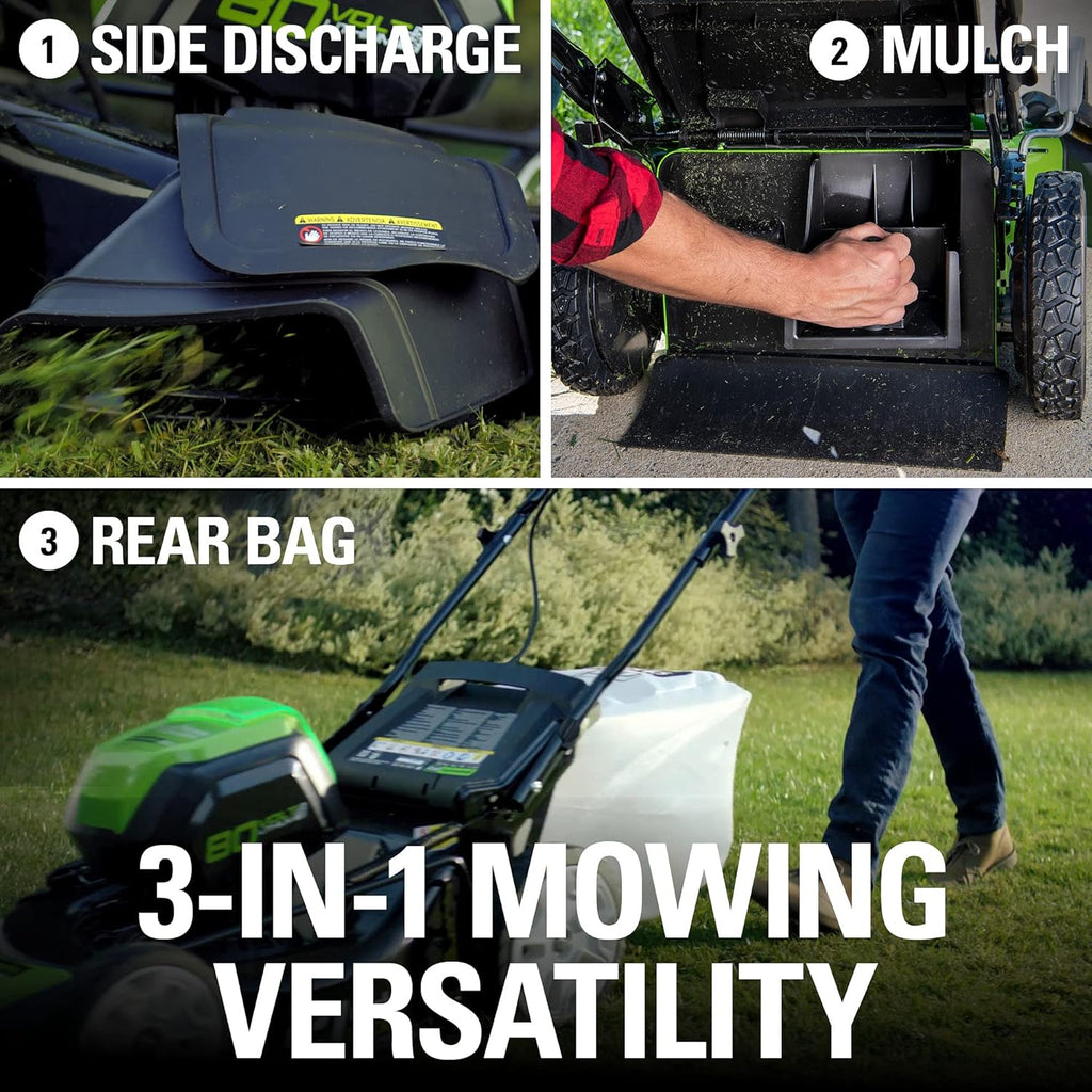 21" Brushless Cordless Lawn Mower with 4.0Ah Battery and Charger T2647