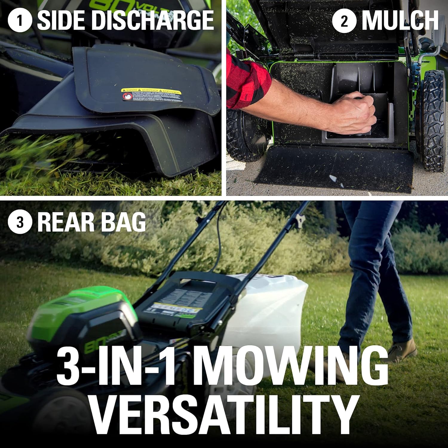 21" Brushless Cordless Lawn Mower with 4.0Ah Battery and Charger T2647
