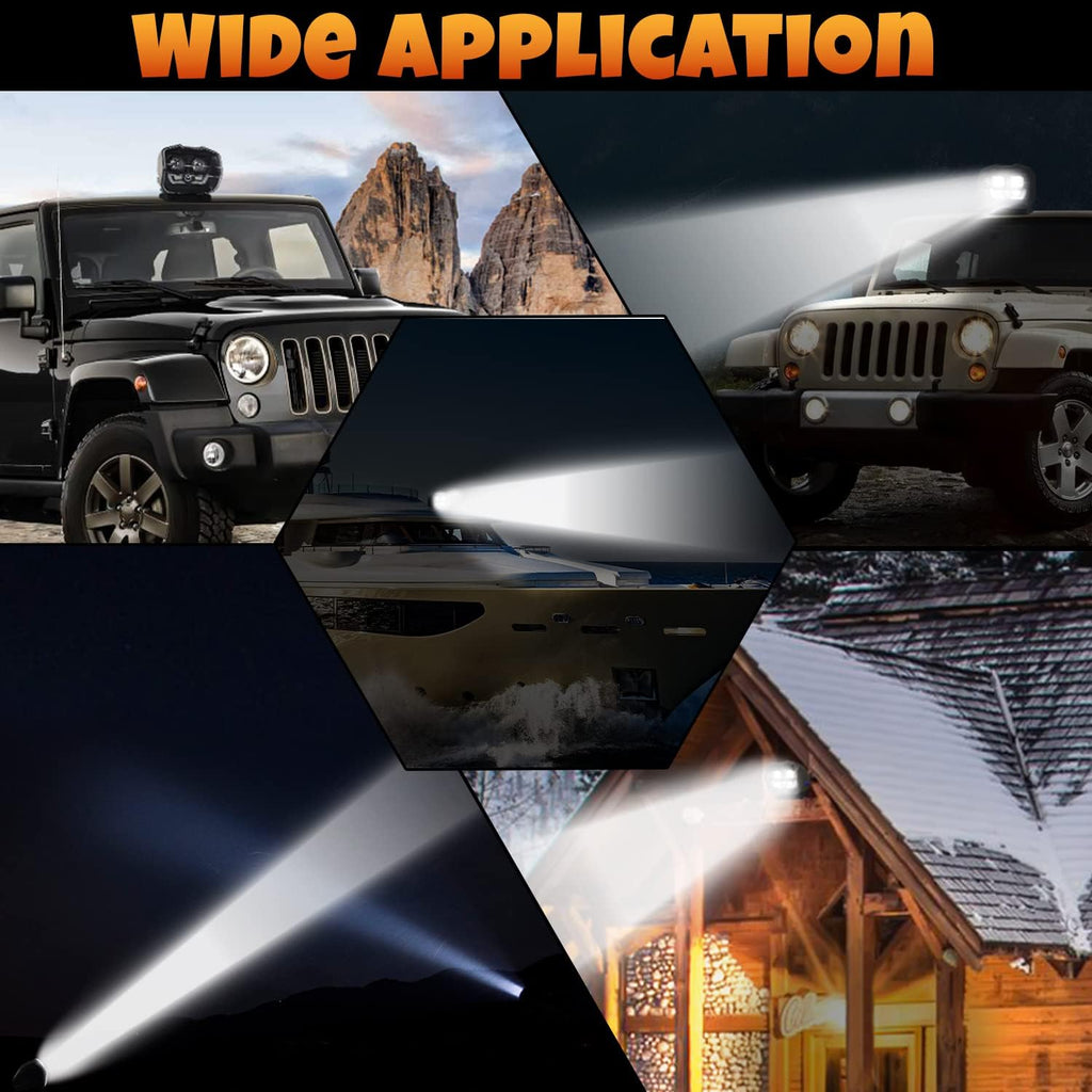 60W LED Searchlight with Magnetic Base and Permanent Mount P840510