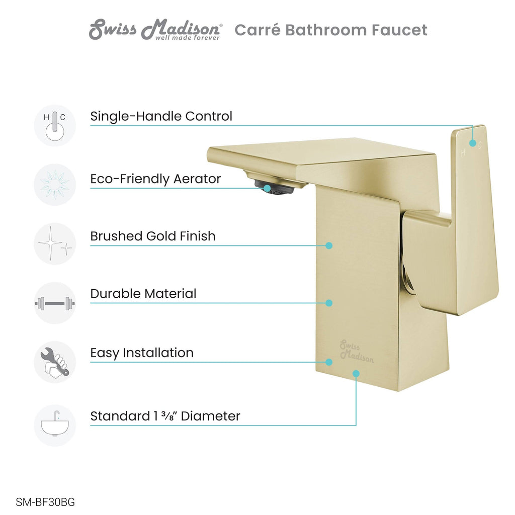Chrome Single Handle Bathroom Faucet Y966222