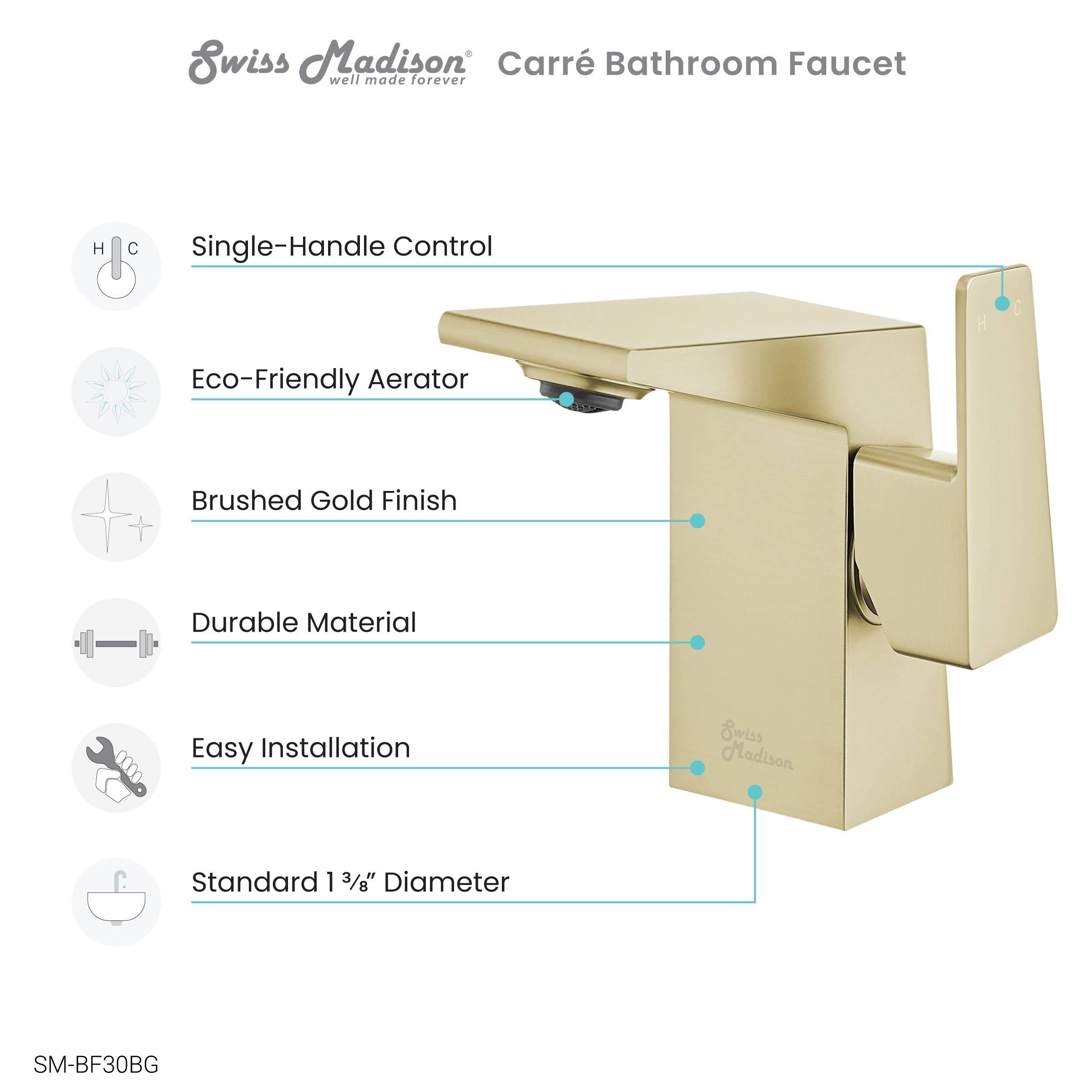 Chrome Single Handle Bathroom Faucet Y966222