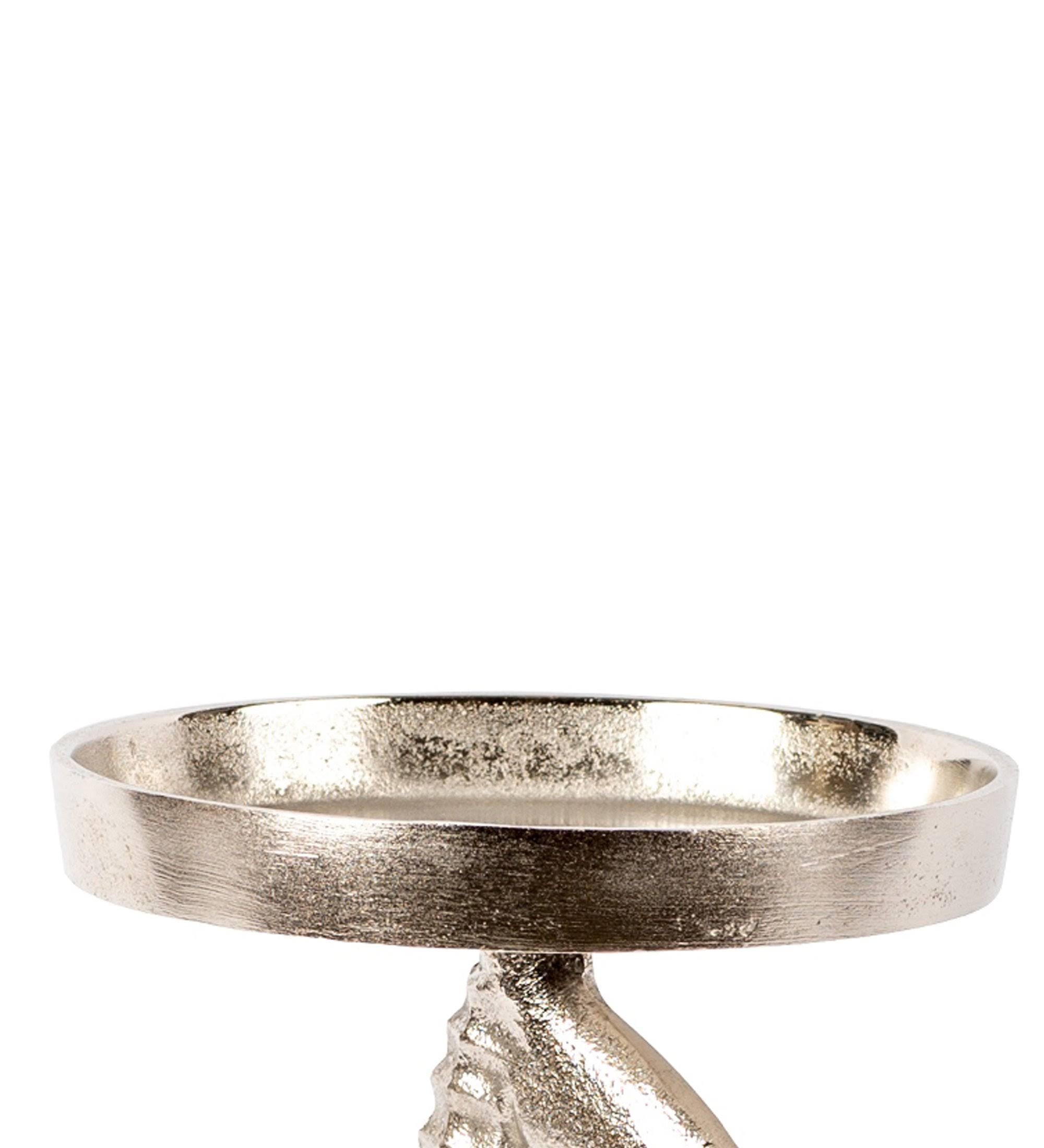 Silver Small Aluminum Candle Holder K388