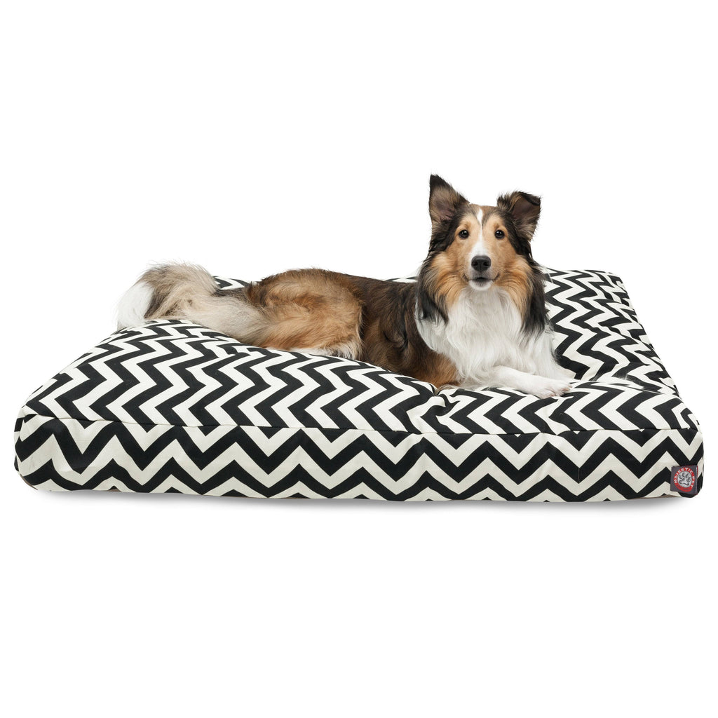 Black Extra Large Rectangle Dog Bed M872