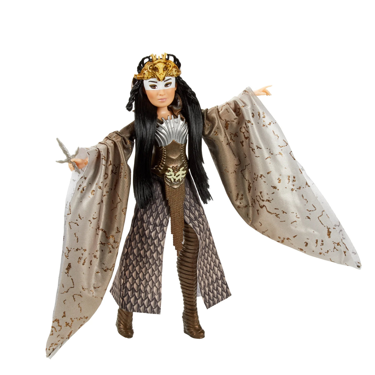 Mulan And Xianniang Dolls With Helmet, Armor, And Sword Z2524