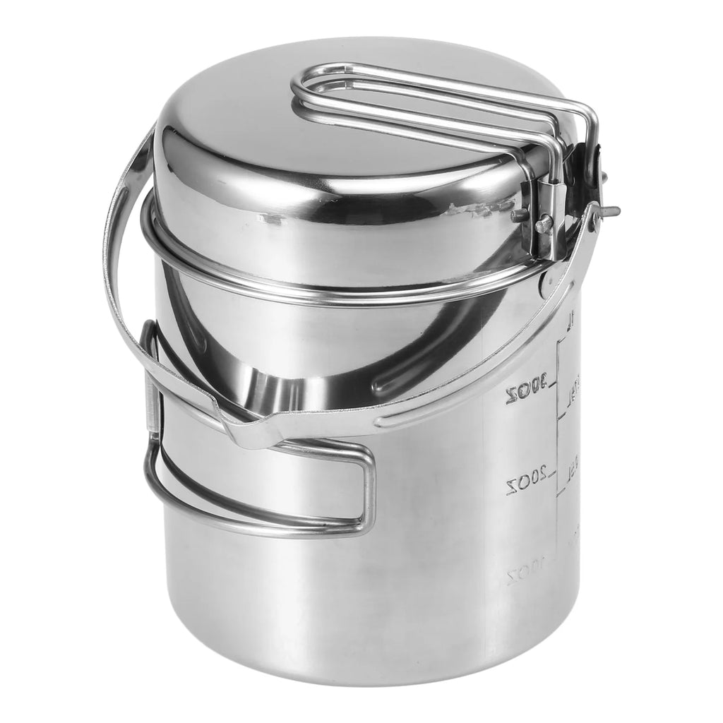 Stainless Steel Cooking Kettle 1L with Foldable Handle R378551