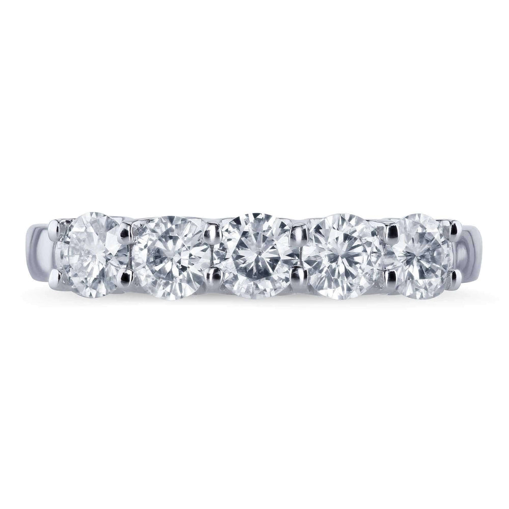 14K Yellow Gold Moissanite Bridal Wedding Band C125732