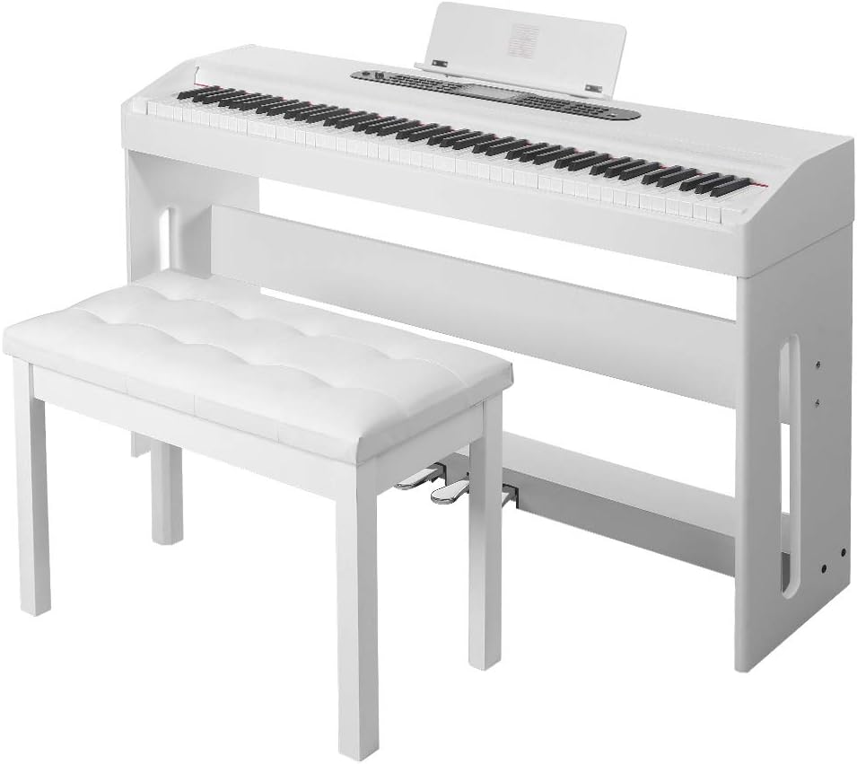 88 Key Digital Piano with 3 Pedal Board and Bench K780813