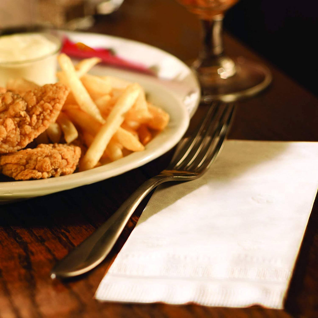 Extra Soft 3-Ply Dinner Napkin, White Z690996