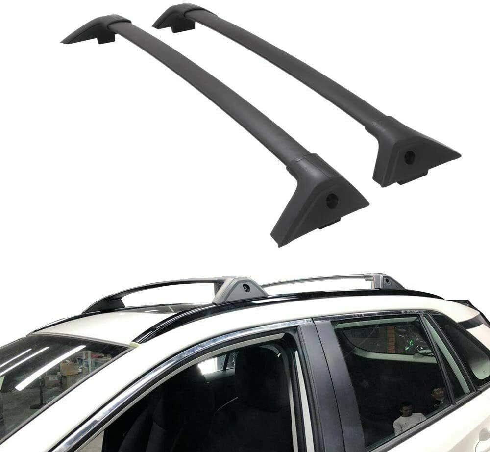 Roof Rack Cross Bars for Toyota RAV4 2019 2022 Aluminum Black P732