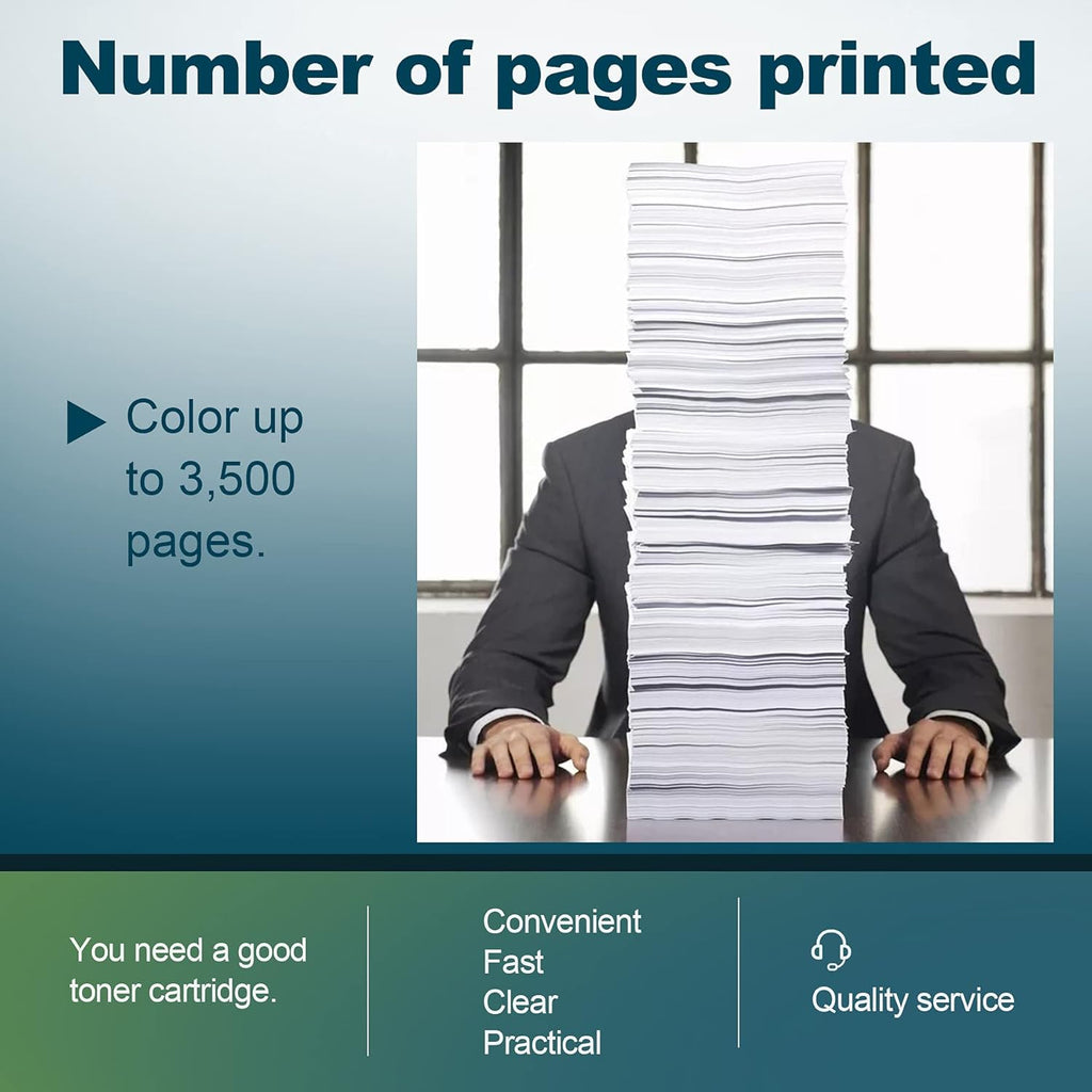 3 Pack High Yield Toner Cartridge for Brother Printer M160056