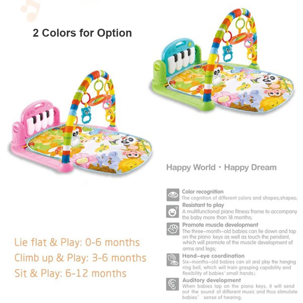 Playmat Kick and Play Piano Gym with Music Hanging Mirror M89862