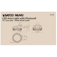 60 Watt LED Area Light with Photocell J7560